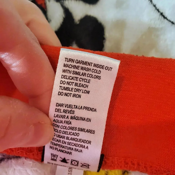 Disney Mickey Mouse Women's Fleece Jogger Sleepwear PJ Bottoms Size Medium 8-10 - Picture 8 of 16